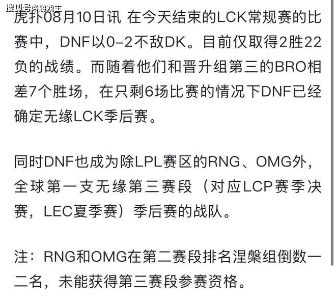 英雄联盟S15全球第三支被淘汰战队诞生，LCK紧随RNG，世界冠军被碾压